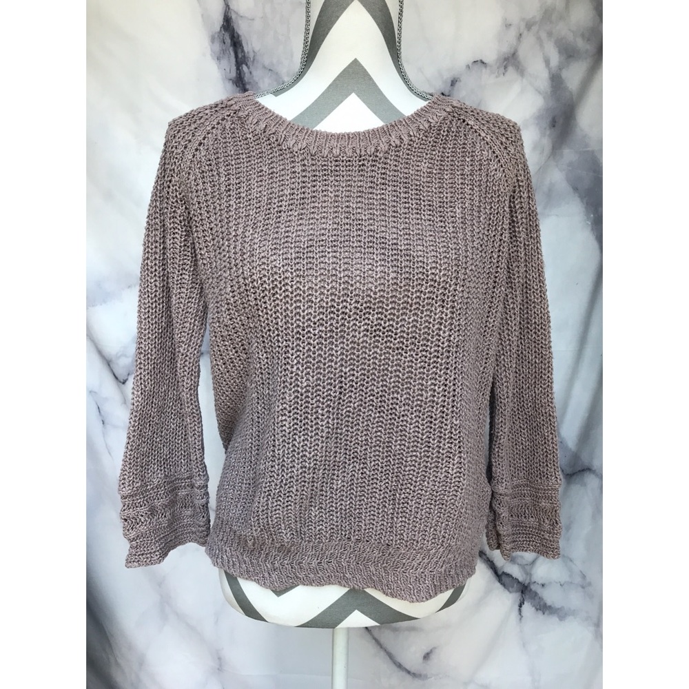 MADEWELL J.CREW Tan Knitted chunky sweater sz S